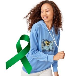 Cute but I’ll fight you mental health graphic ear hoodie sweatshirt small